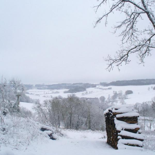 La campagne enneigée